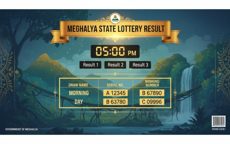 meghalaya state lottery result at Lottery Sambad Result featured image